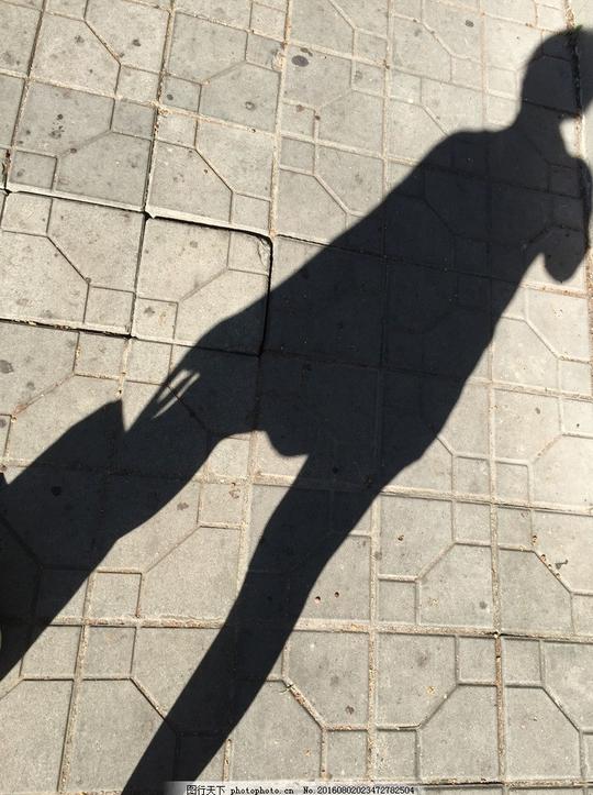 影子人地面太阳走路摄影人物摄影