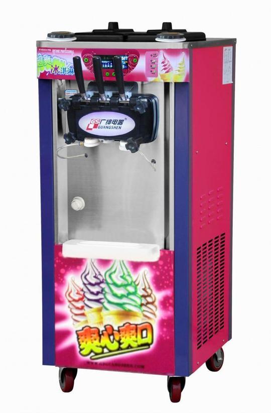 广绅牌bj188c/c彩虹果浆冰淇淋机软冰淇淋机雪糕机甜筒机