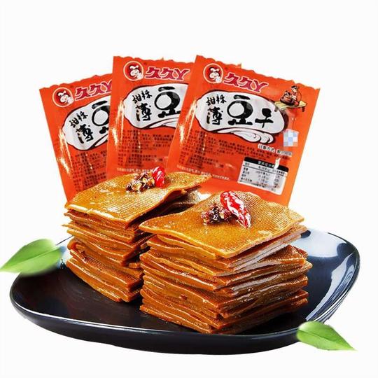久久丫鸭脖鸭肫鸭翅散装独立包装久久鸭甜辣薄豆干卤味肉类熟食【久久丫豆干】250g