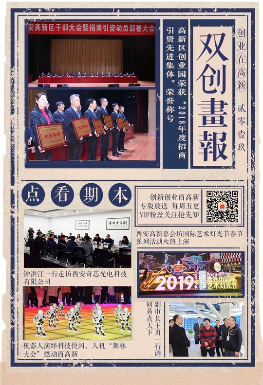 双创画报|高新区创业园荣获"2018年度招商引资先进集体"荣誉称号