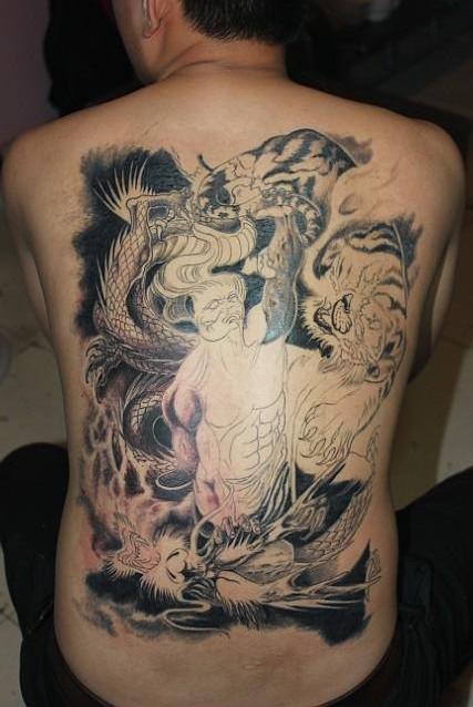 纹身二郎神天眼