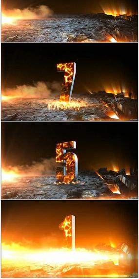 震撼倒计时10秒宇宙星空星球高清视频素材