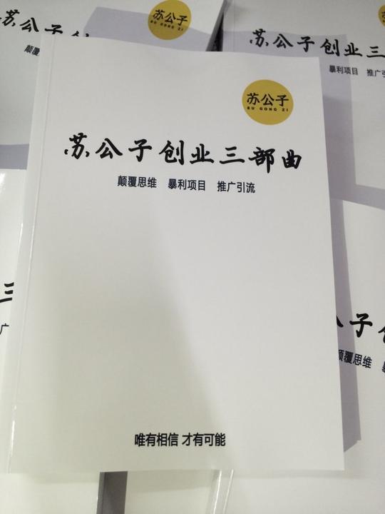 苏公子创业三部曲