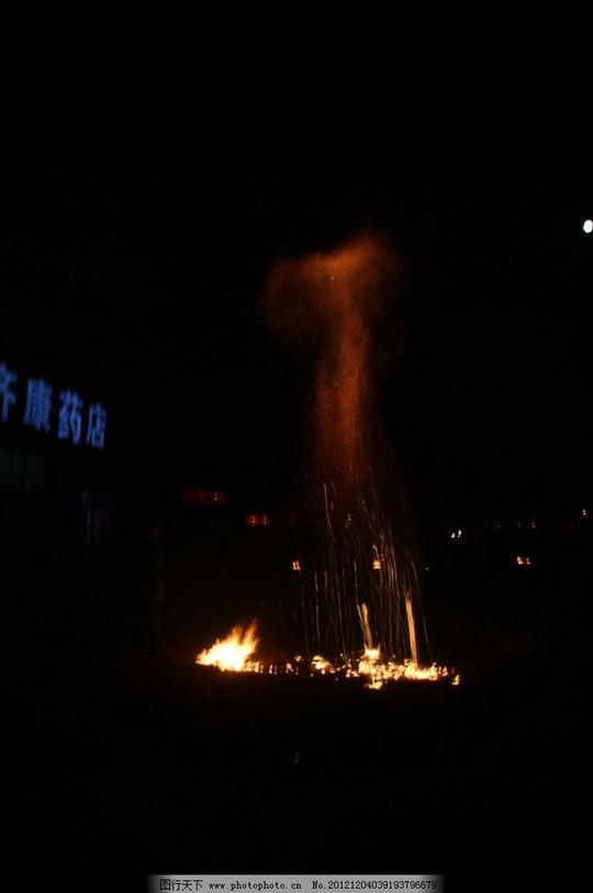 节日撒灯礼花烟花烟火焰火爆竹鞭炮庆典新年节日素材