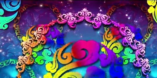 最炫民族风歌曲动感绚丽花纹背景配乐成品视频素材