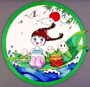 端午节节日素材儿童画创意美术手工