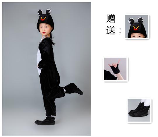 青蛙演出服儿童六一小蝌蚪找妈妈小跳蛙小青蛙卡通动物舞蹈表演服