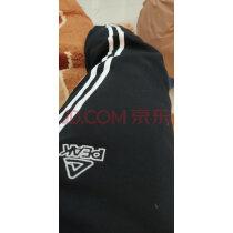 匹克针织长裤男子冬季新款时尚条纹长裤保暖防风舒适运动裤男黑色l/170实拍图