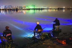 野外夜钓用灯光照射水面可以看见大面积弥漫着的水气 鱼儿不咬钩是受水气的影响吗 爱游钓鱼网 野外夜钓用灯光照射水面可以看见大面积弥漫着的水气 鱼儿不咬钩是受水气的影响吗 爱游钓鱼网