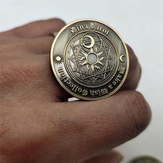 魔术币怪盗基德抖音同款道具肯尼迪半美元手指转硬币25mm币30mm