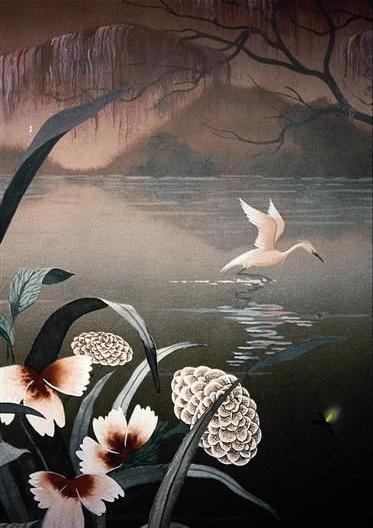 鸟动物丙烯画装饰画_0025
