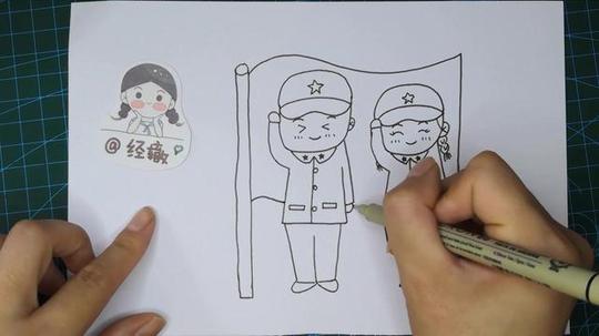 五星国旗手抄报，简单又好画的板报，孩子放心学习吧