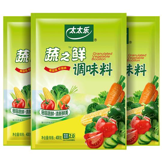 太太乐蔬之鲜400*3袋装素食调味料炒蔬菜调味品代替鸡精味精包邮