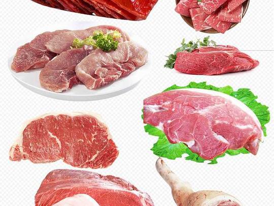 生鲜肉类猪肉培根肉速食png图片素材