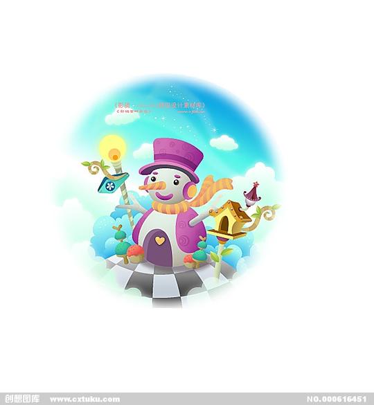 卡通风景儿童梦幻场景动画片hanmaker韩国设计素材库[ai,矢量图]