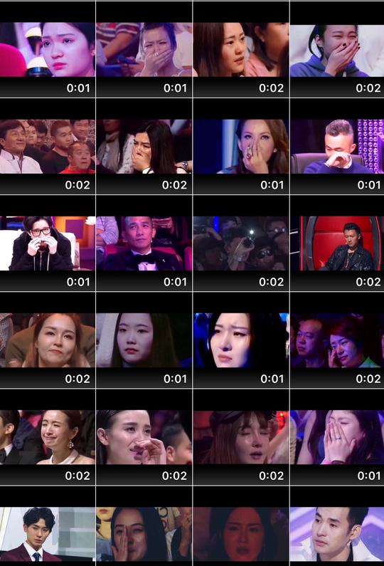 明星观众评委感动落泪鼓掌哭激动伤感音乐抖音快手素材起号短视频