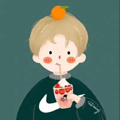 #喝饮料#头像,情侣,一对两张,可爱,抖音