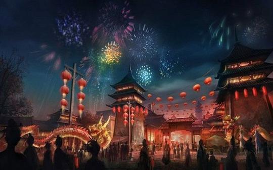 古代的夜晚古风夜景美图