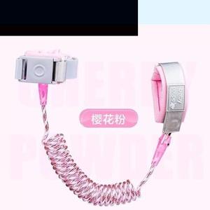 走失绳娃小孩儿童锁环牵引环神器宝宝牵手防丢手溜安全带感应防。