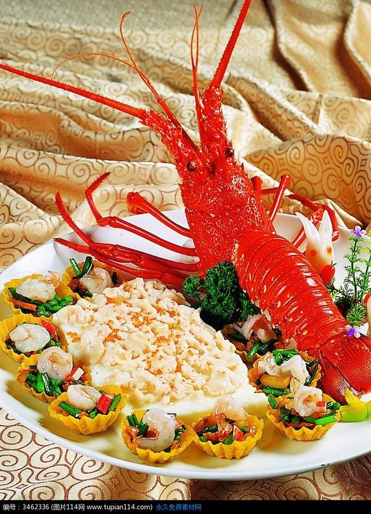 大龙虾中华美食图片地方菜素材