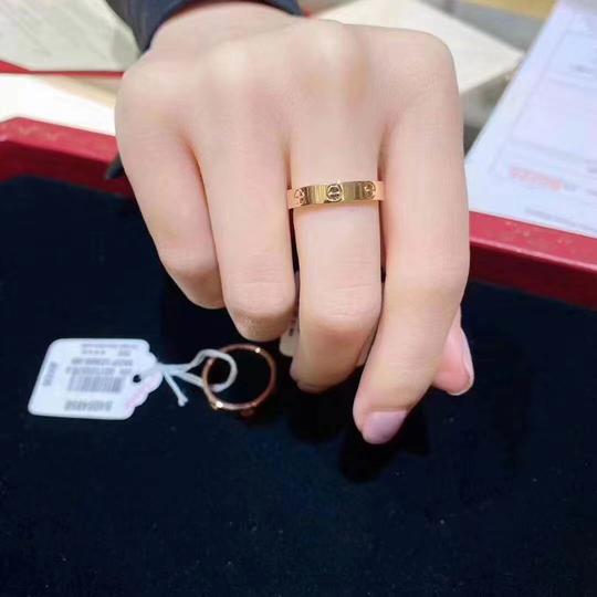 代购cartier卡地亚经典款love戒指18k金宽版窄版情侣无钻对戒婚戒