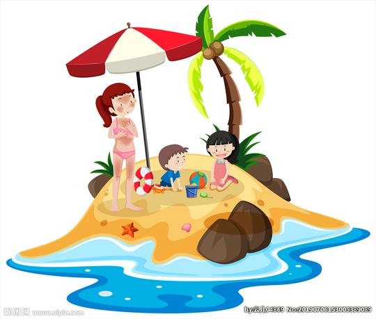 夏日卡通图片_夏日卡通素材_夏日卡通模板免费下载-六图网