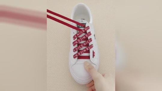 网红鞋带的系法图解
