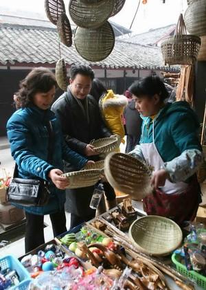 竹编工艺品，最受游客喜爱