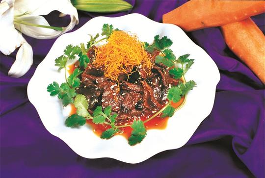 黄松牛肉干凉菜系列美食素材图片