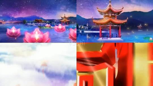 中秋月亮动画视频开场