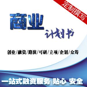 代写商业创业融资计划文章ppt活动策划方案项目可行性研究报告书
