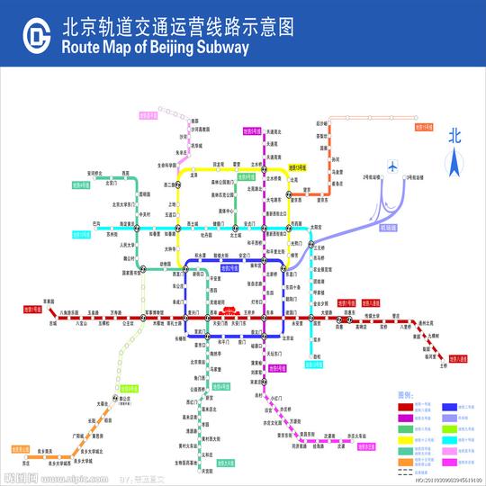 广州地铁线路图矢量图矢量交通素材矢量素材素