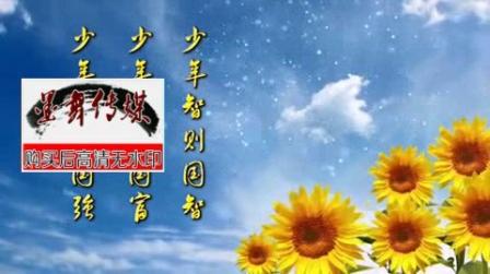 诗歌朗诵少年中国说向日葵希望梦想中国梦背景视频素材4