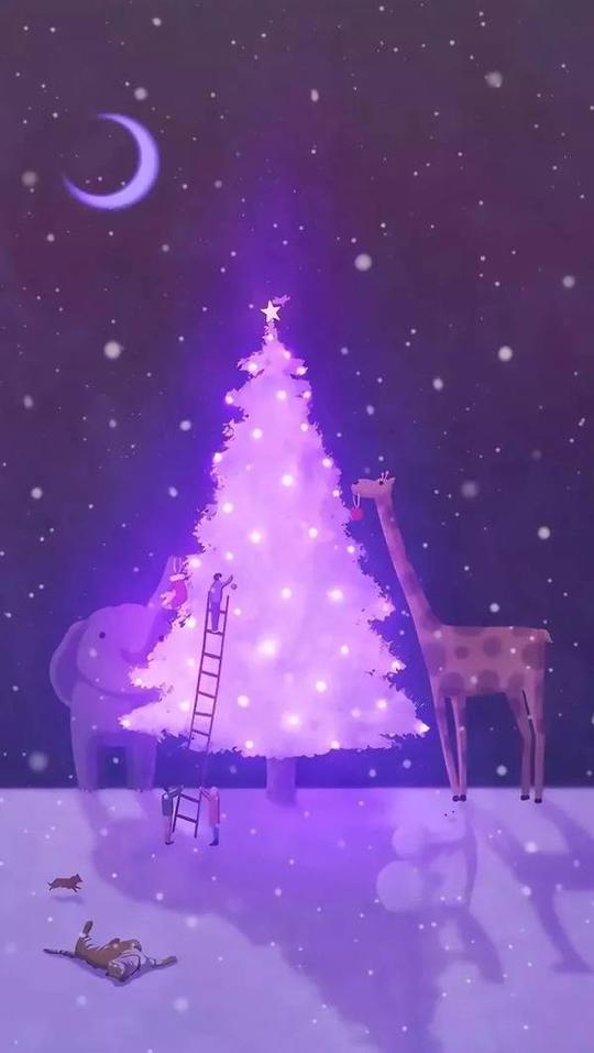 2018圣诞节手机壁纸图,抖音快闪视频背景图!