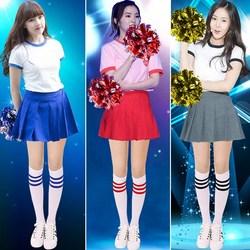 啦啦操服装女学生韩版团体舞蹈舞台表演服装现代舞健身操啦啦队服