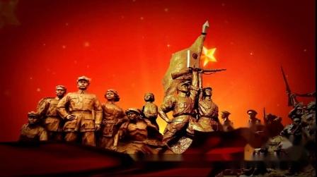 s2680抗战革命红军战士铜像浮雕爱国七一视频素材