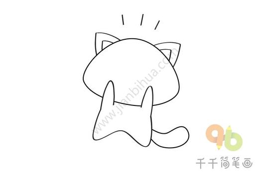 笔画步骤图,惊讶猫简笔画,惊讶猫简笔画步骤分解,惊讶猫简笔画怎么画