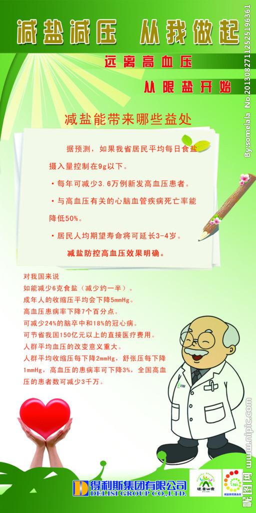 减盐减压健康安全图片