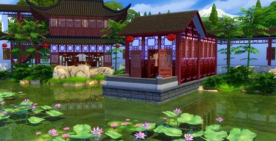古代房屋古代背景古代场景古风竹屋木屋室内风景