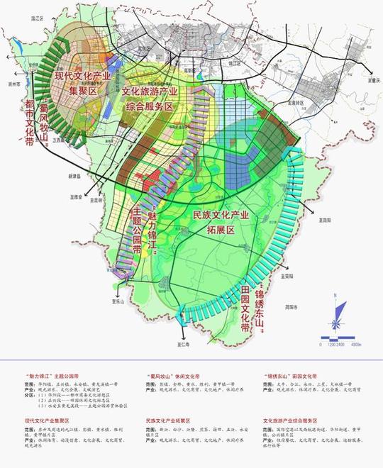 双流县文化旅游产业空间布局示意图-创业成都