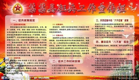 09征兵工作宣传栏源文件__psd分层素材_psd分层素材
