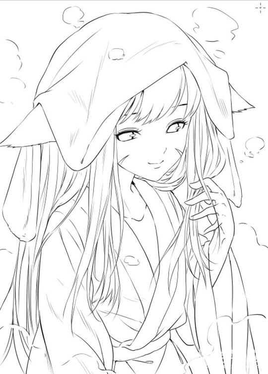 素描动漫图绘画素材