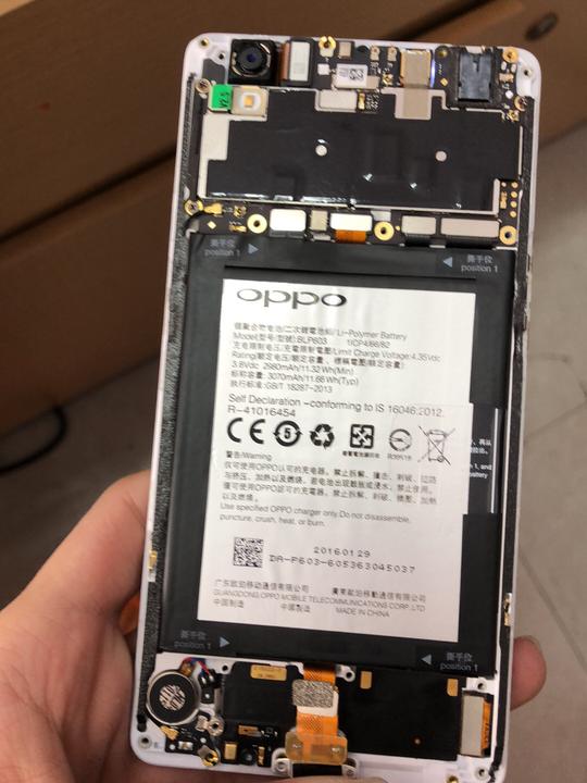 oppor7s/r7sm手机后壳原装拆机配件主板尾插排线震动