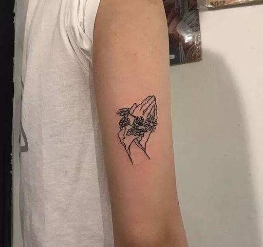 纹身素材|tattooer-carrie_jazz暗黑系黑色简笔画小纹身