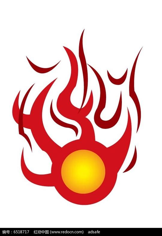 红色火焰图案素材