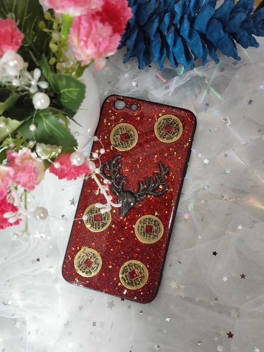 快手同款鹿头手机壳招财进宝铜钱手机壳可定做苹果vivo华为oppo