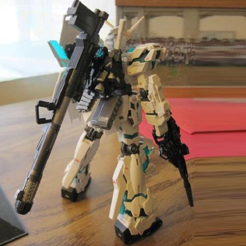 万代hg高达模型bandai全武装独角兽毁灭全装备敢达拼装1/144