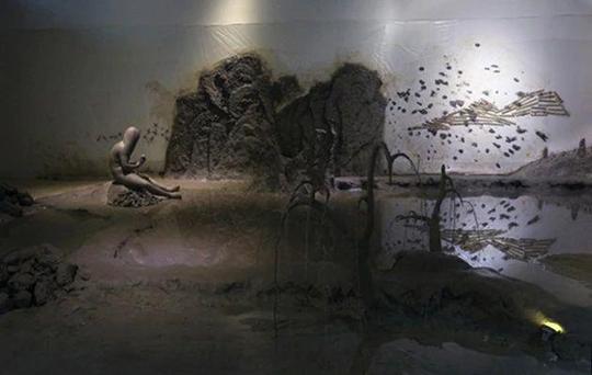 视频截图,「松」说|真相在泥里,梁硕,雕塑,女娲,女娲创业园,荷兰,视频