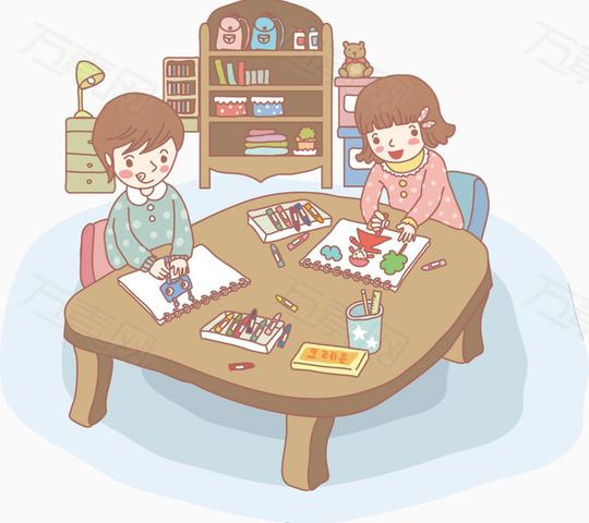 万素网素材分类画画讲课学习矢量课程素材