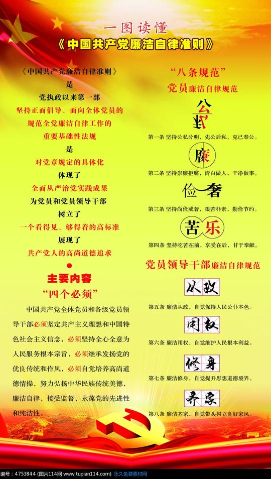一图读懂中国共产党纪律处分条例设计素材免费下载展板户外psd图